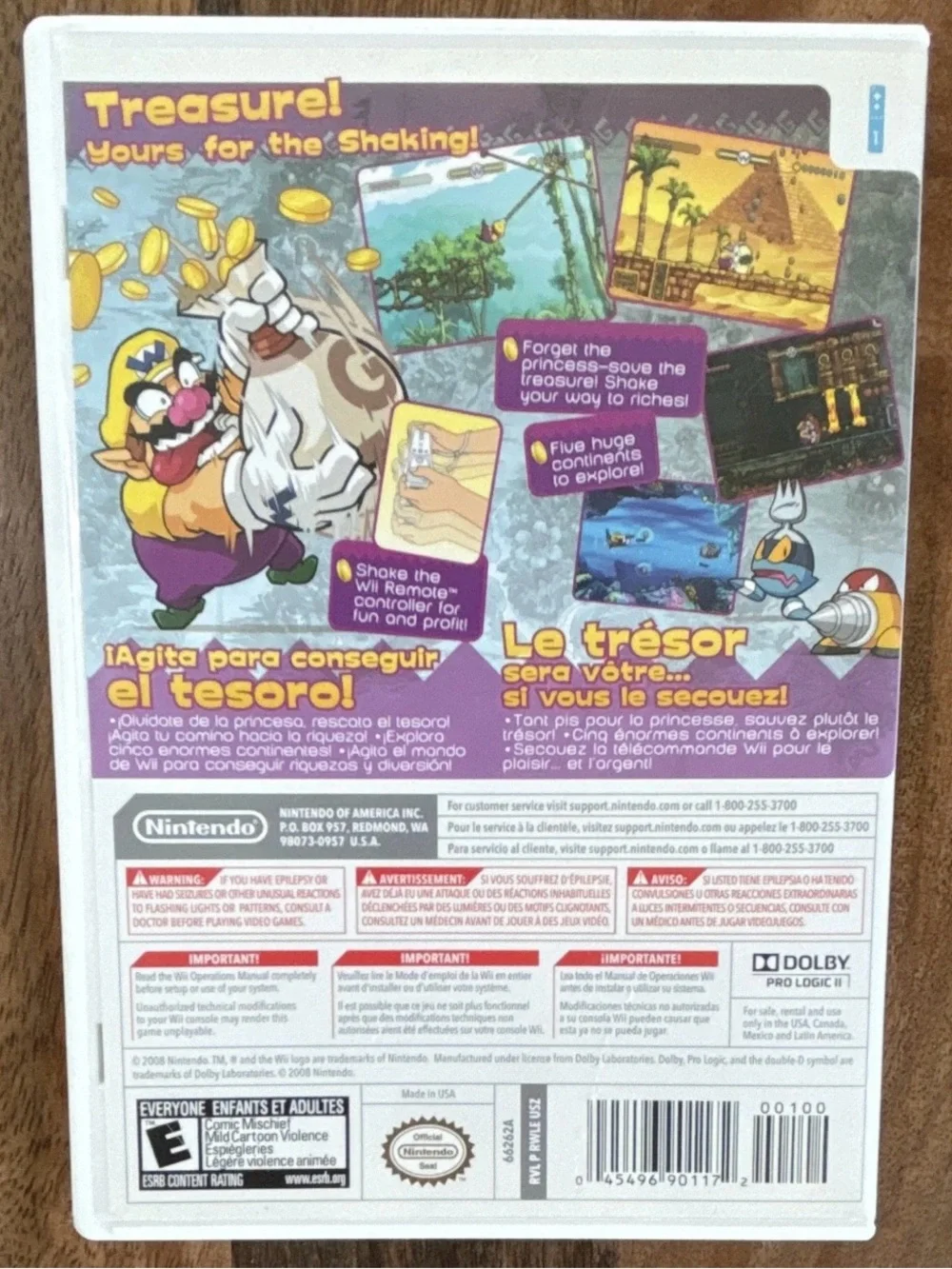 Nintendo Wario Land: Shake It! Nintendo Wii Game CIB with Manual Tested Working